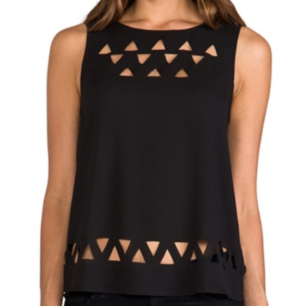 Anthro BB Dakota Davis Laser Cut Top